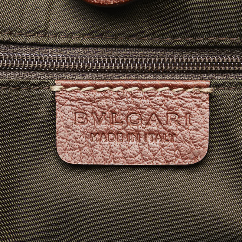 Bvlgari Leather Maxi Letter Tote Bag