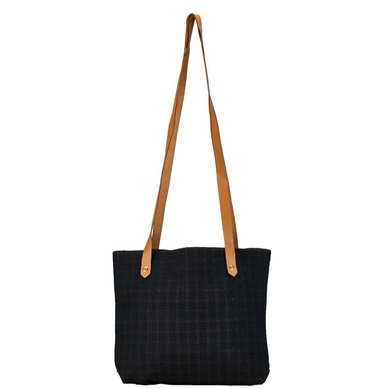 Hermes Canvas Leather Amedaba Tote Bag