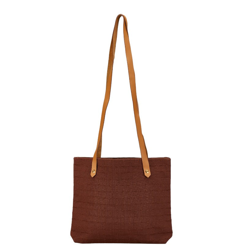 Hermes Canvas Leather Amedaba Tote Bag