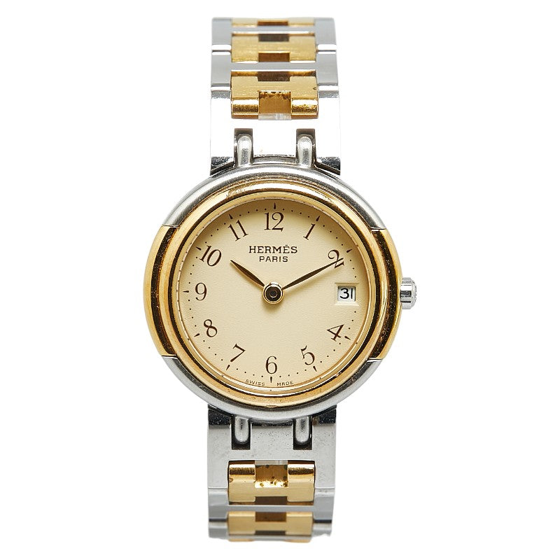 Hermes Windsor Quartz Watch Stainless Steel