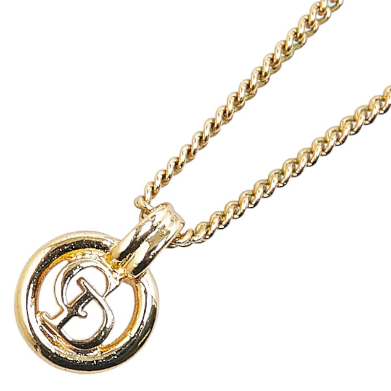 Dior Gold Plated CD Logo Necklace