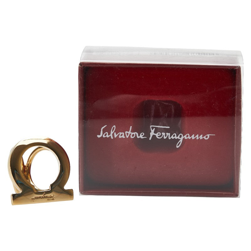 Salvatore Ferragamo Gancini Scarf Ring Gold