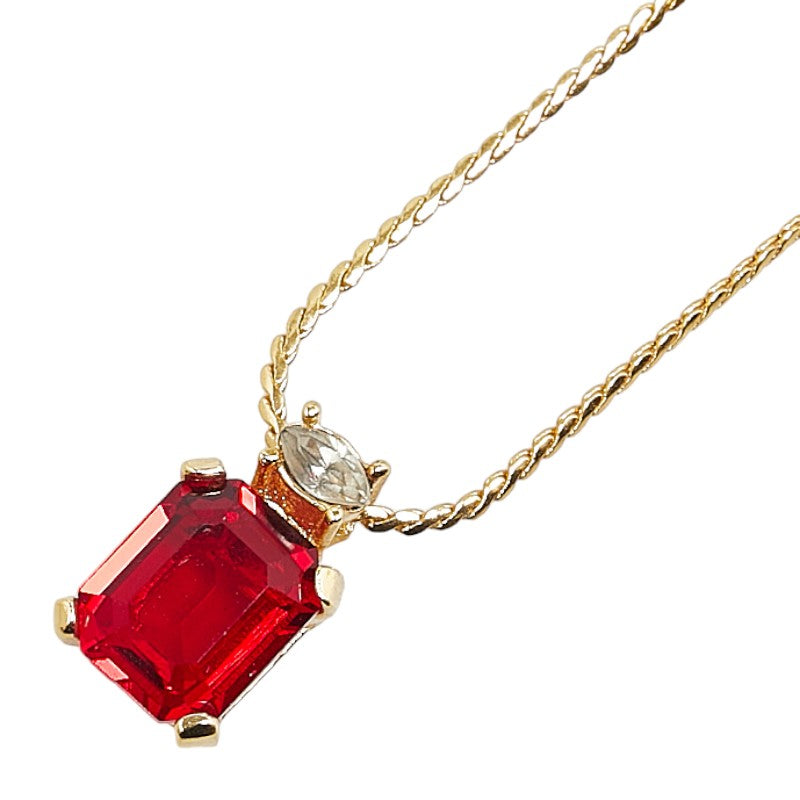 Dior Ruby Pendant Necklace Metal Necklace in Excellent condition