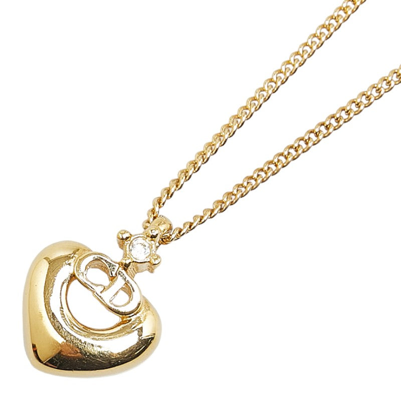 Dior Gold Plated CD Logo Necklace