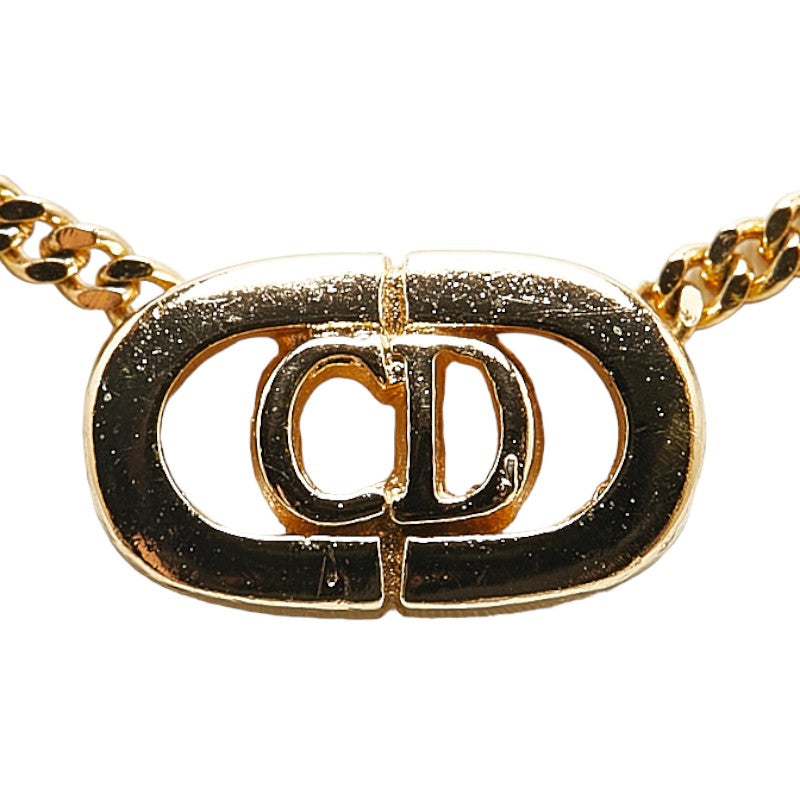 Dior CD Logo Chain Necklace Metal Necklace in Excellent condition