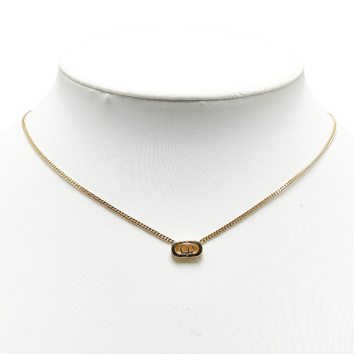 Dior CD Logo Gold Plated Necklace in Great Condition