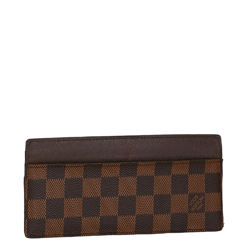 Louis Vuitton Portefeuille Ron Modular Long Wallet Canvas Long Wallet N63093 in Good condition