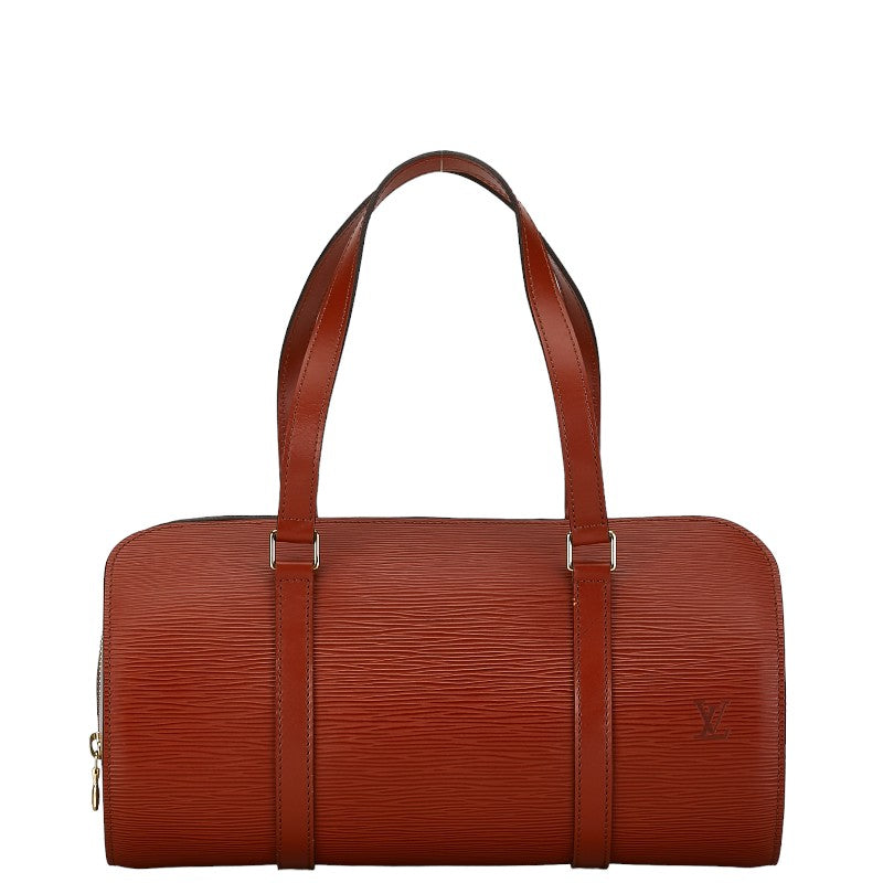 Louis Vuitton Soufflot Leather Handbag M52223 in Good condition