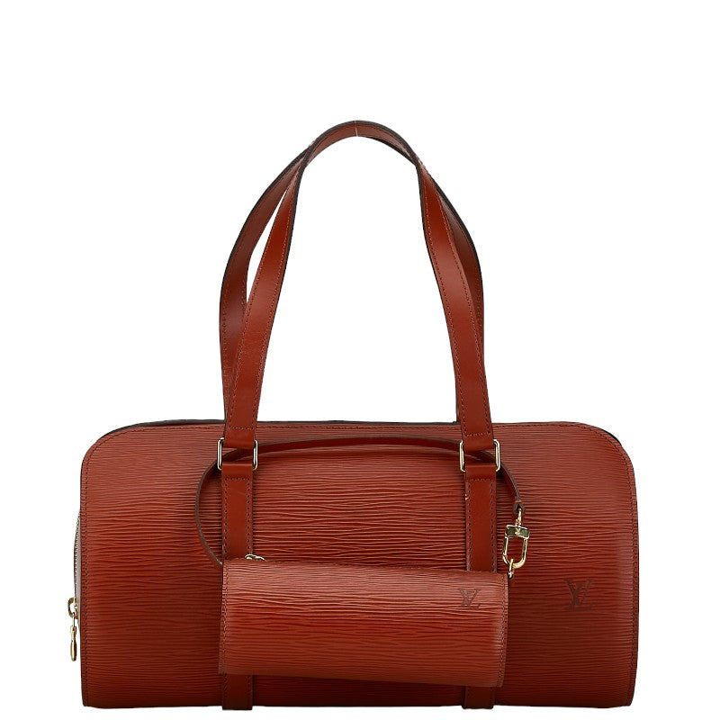 Louis Vuitton Soufflot Leather Handbag M52223 in Good condition