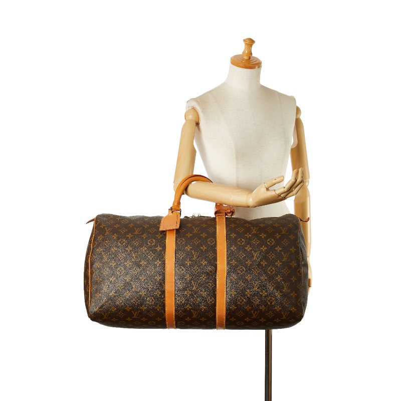 Louis Vuitton Monogram Keepall 55 Travel Bag in Fair Condition