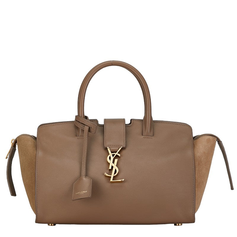 Saint Laurent Monogram Downtown Cabas Leather Handbag 2WAY