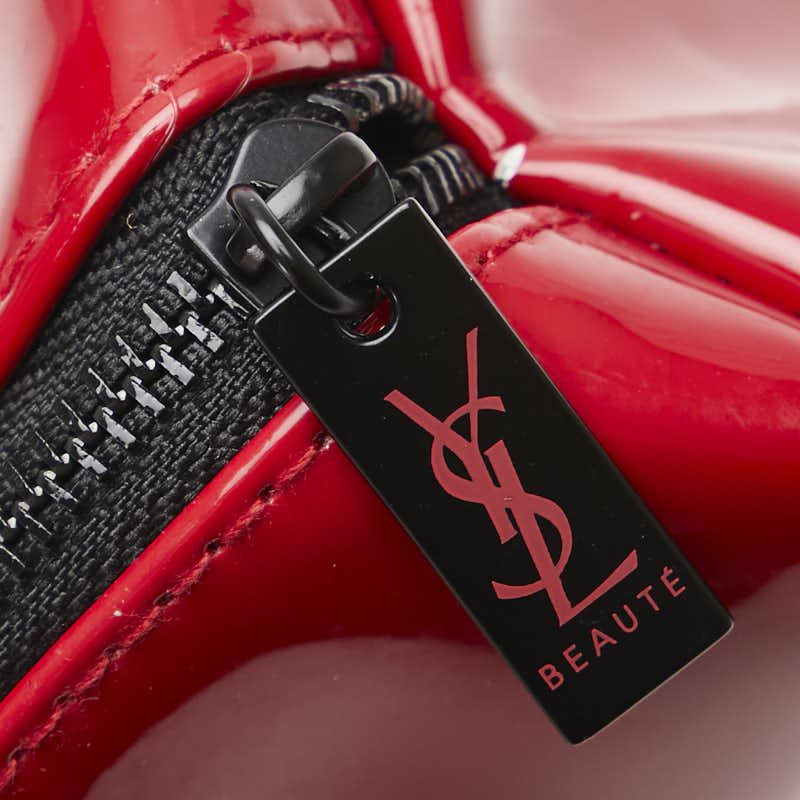 Yves Saint Laurent Red Enamel Accessory Pouch