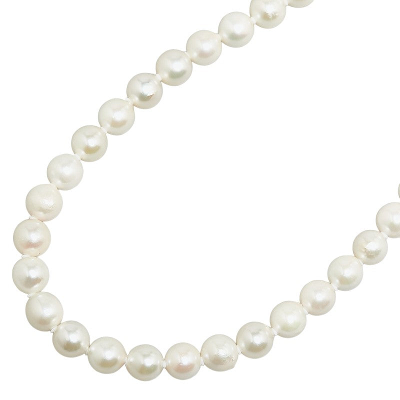 Sterling Silver Akoya Pearl 7-7.5mm Necklace in Great Condition