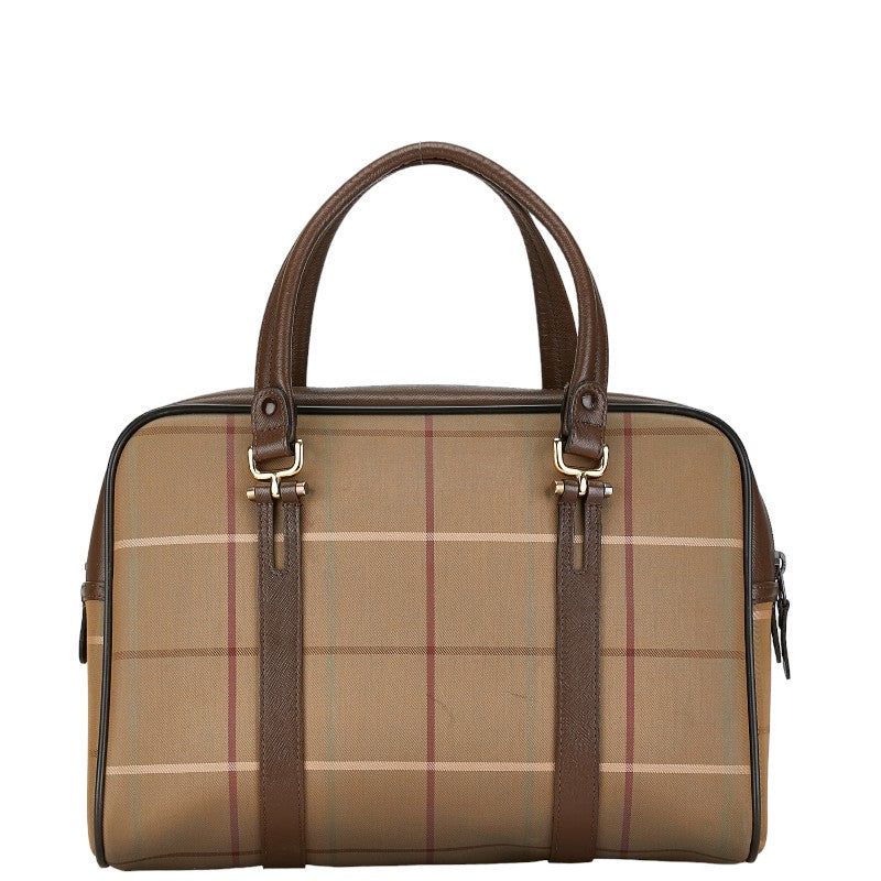Burberry Check Handbag Canvas Handbag 1-0158173 in Good condition
