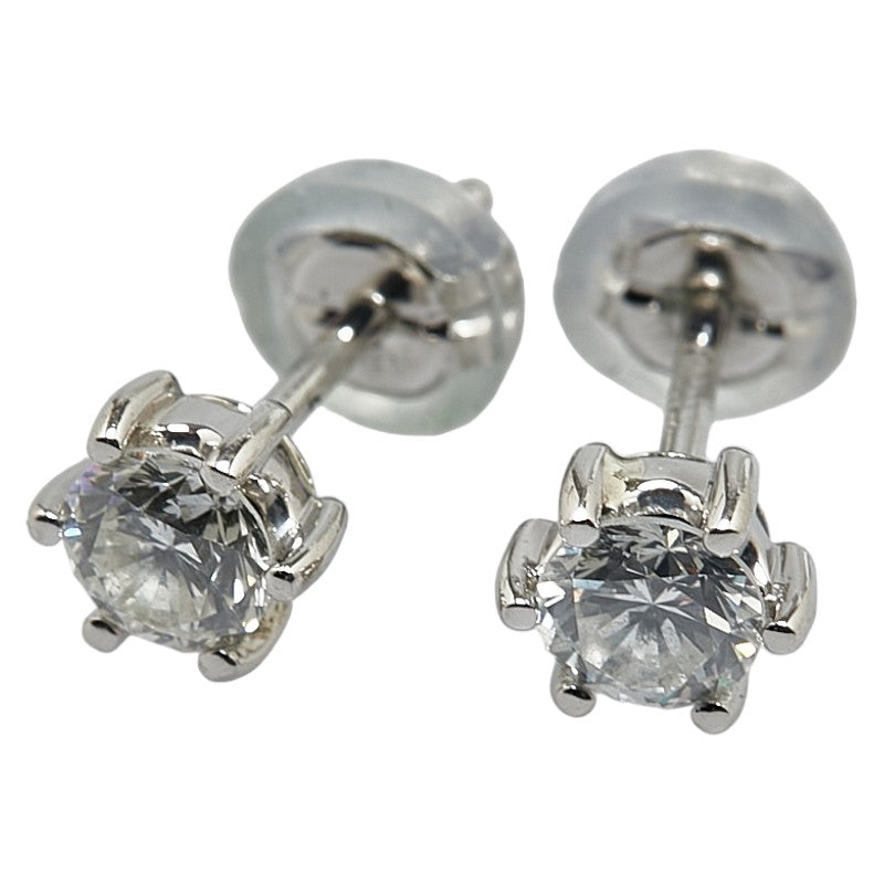 Other Platinum Diamond Stud Earrings Metal Earrings in Excellent condition