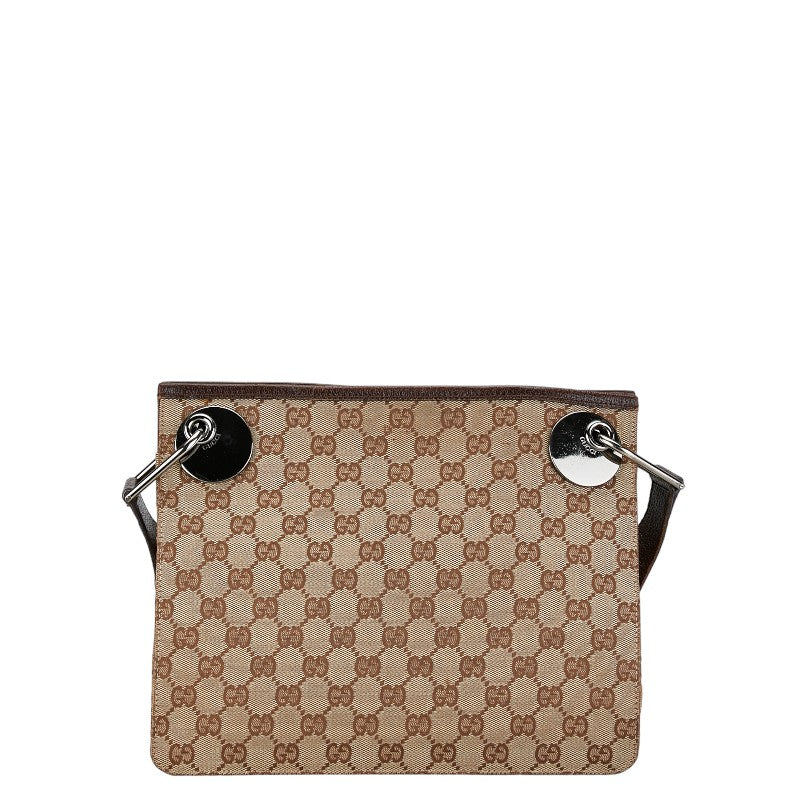 Gucci GG Canvas Leather Shoulder Bag 120841