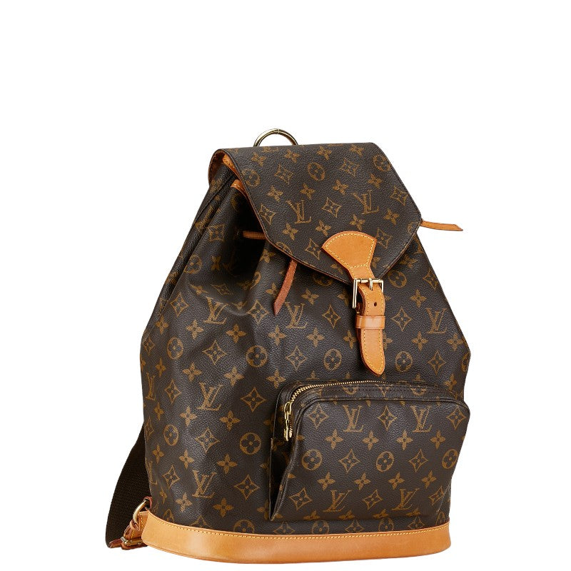 Louis Vuitton Montsouris GM Canvas Backpack M51135 in Good condition