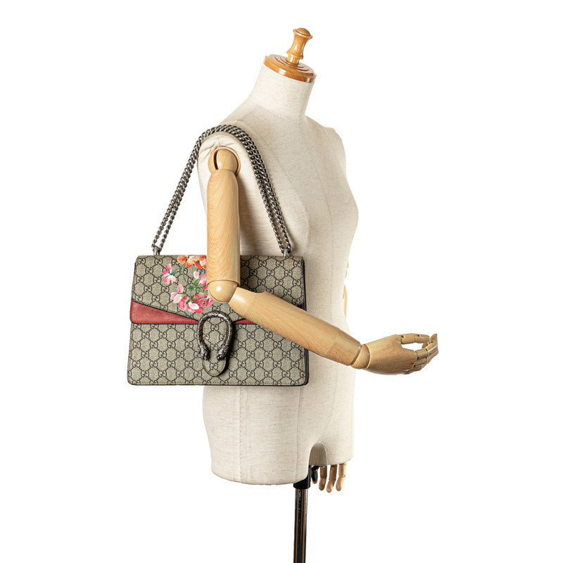 Gucci Dionysus Chain Shoulder Bag Beige Multicolor