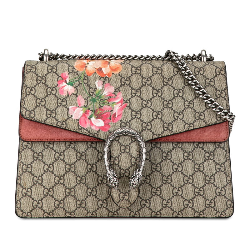 Gucci Dionysus Chain Shoulder Bag Beige Multicolor