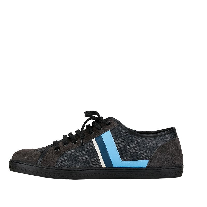 Louis Vuitton Damier Graphite Sneakers Black PVC Suede