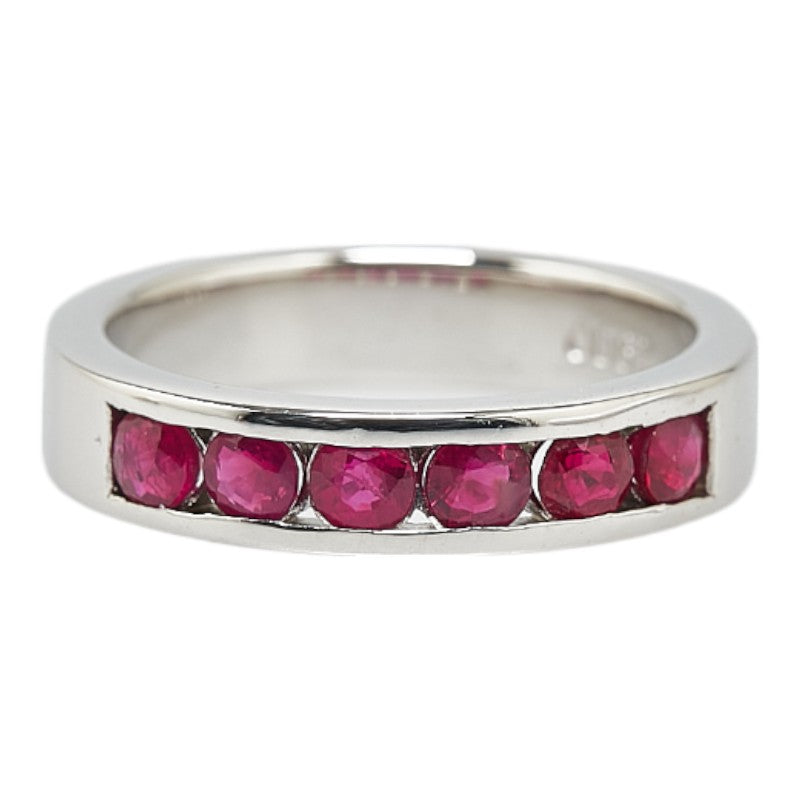 Pt900 Platinum Ruby 0.9ct Ring in Great Condition