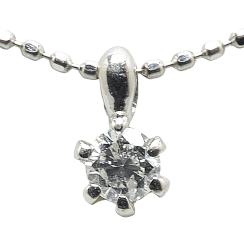 LuxUness Platinum Diamond Necklace  Metal Necklace in Excellent condition