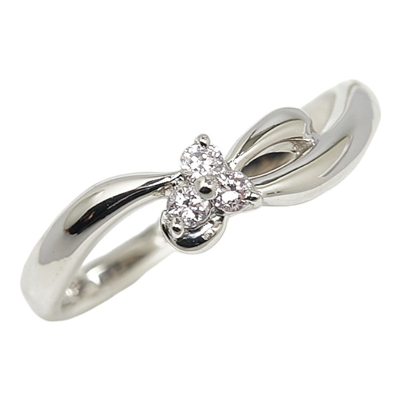 Pt900 Platinum Diamond Ring for Women, Size 8 in Great Condition