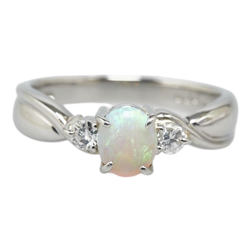 LuxUness Platinum Opal Diamond Ring  Metal Ring in Excellent condition