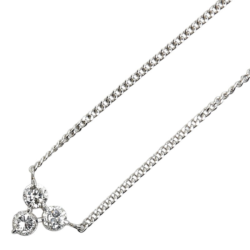 Pt850 Platinum Diamond 0.5ct Necklace in Excellent Condition