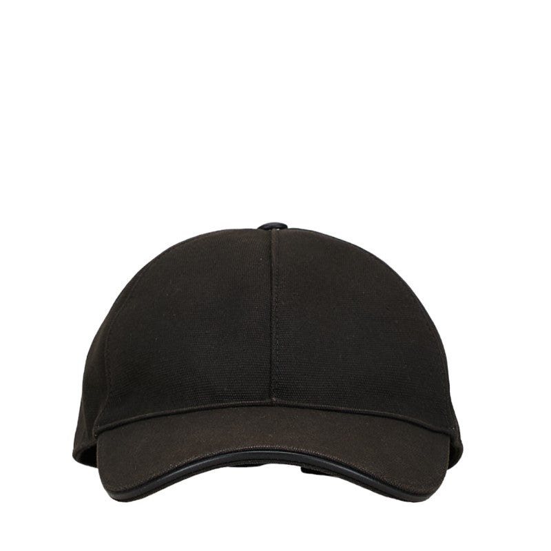 Gucci Canvas Baseball Cap Black Green