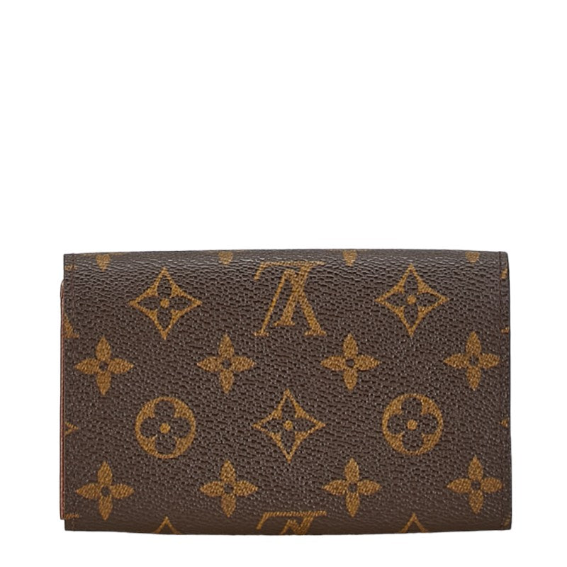 Louis Vuitton Monogram Bifold Wallet M61730 Brown PVC Leather in Very Good Condition