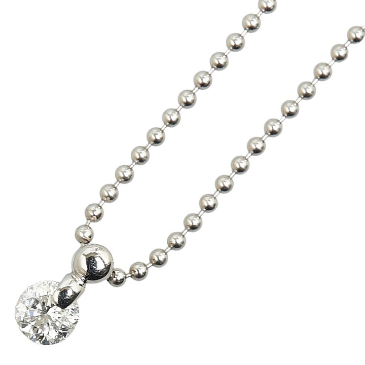 Platinum Pt900 Pt850 Diamond 0.54ct Necklace in Excellent Condition