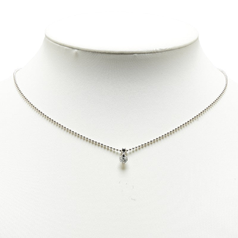 Platinum Pt900 Pt850 Diamond 0.54ct Necklace in Excellent Condition