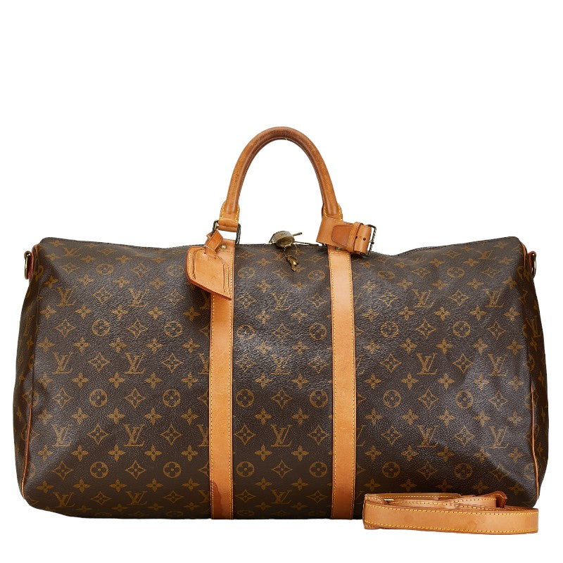 Louis Vuitton Keepall Bandouliere 55 Canvas Travel Bag M41414 in Good condition