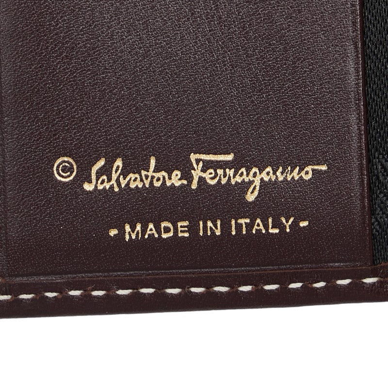 Salvatore Ferragamo Gancini Leather Key Case