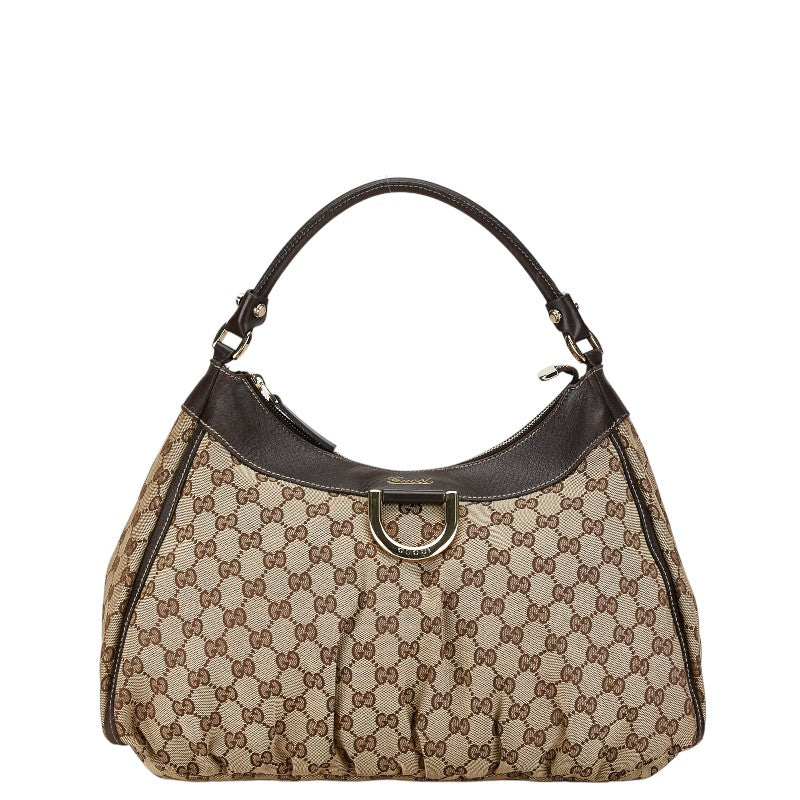 Gucci GG Canvas Abbey D Ring Shoulder Bag  Canvas Shoulder Bag 189833 in Fair condition