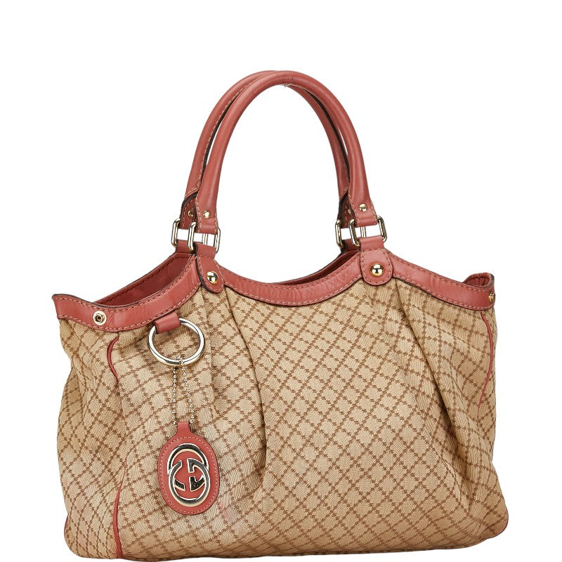 Gucci Diamante Canvas Sukey Tote Bag  Canvas Tote Bag 211944.0 in Fair condition