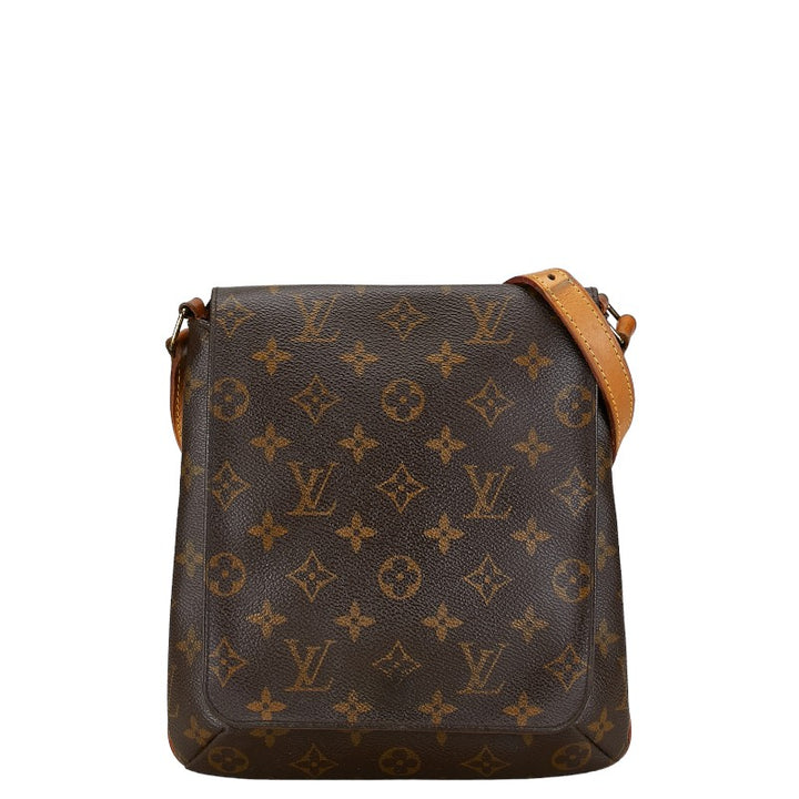 Louis Vuitton Monogram Musette Salsa Short Handbag M51258 Brown PVC Leather in Very Good Condition