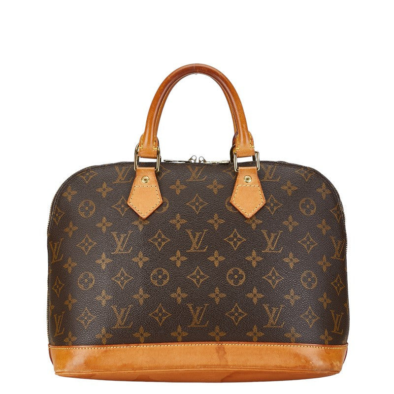 Louis Vuitton Monogram Alma PM Handbag M51130 Brown PVC Leather in Very Good Condition