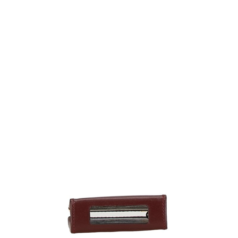 Cartier Leather Cigarette Case Bordeaux Wine Red