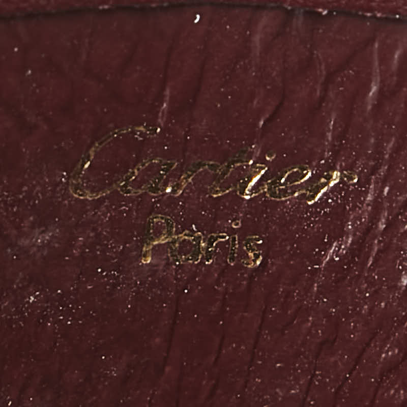 Cartier Leather Cigarette Case Bordeaux Wine Red