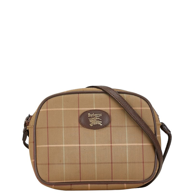 Burberry Check Mini Crossbody Bag Canvas Crossbody Bag 20477152 in Good condition
