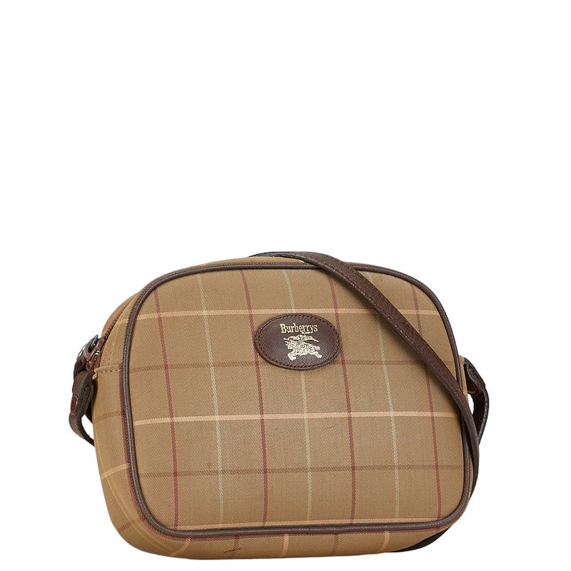 Burberry Check Mini Crossbody Bag Canvas Crossbody Bag 20477152 in Good condition