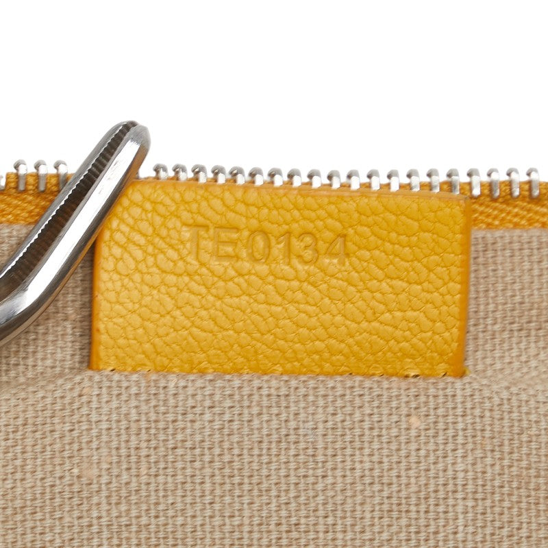 Givenchy Leather Logo Clutch Bag Yellow