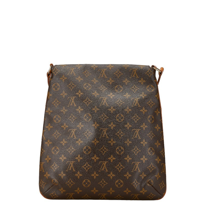 Louis Vuitton Monogram Musette Shoulder Bag M51256 Brown PVC Leather