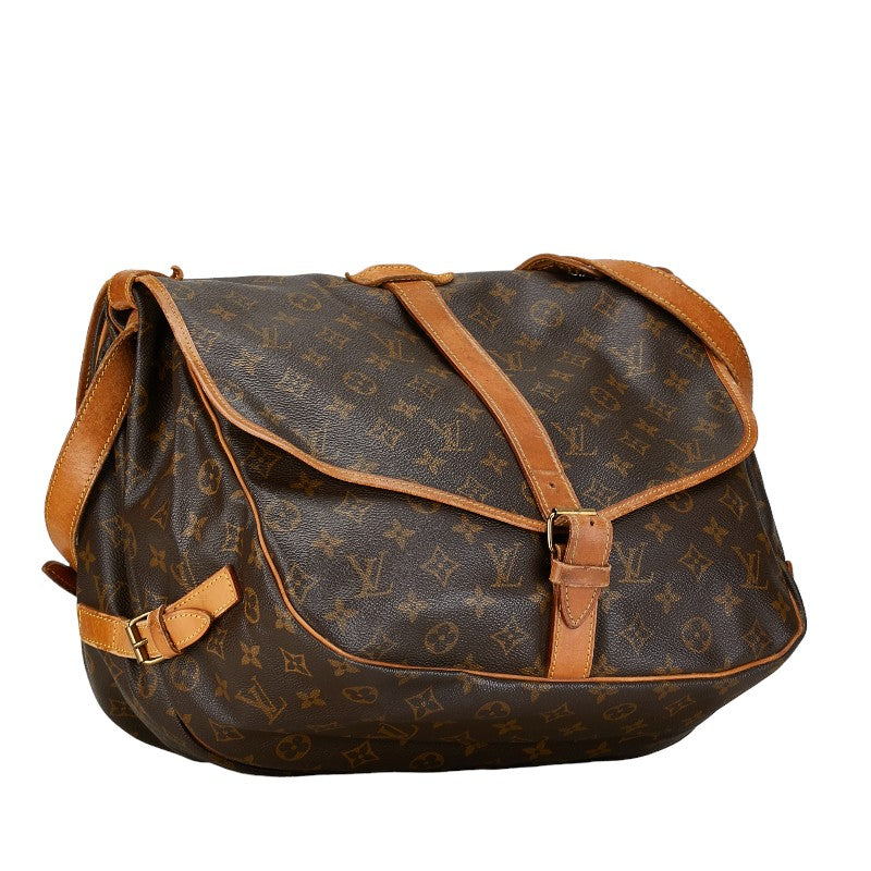 Louis Vuitton Saumur 35 Canvas Crossbody Bag M42254 in Good condition