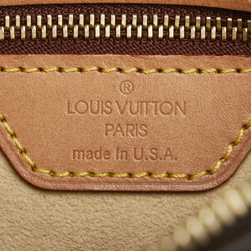 Louis Vuitton Monogram Looping MM Shoulder Bag M51146 Brown PVC Leather in Very Good Condition