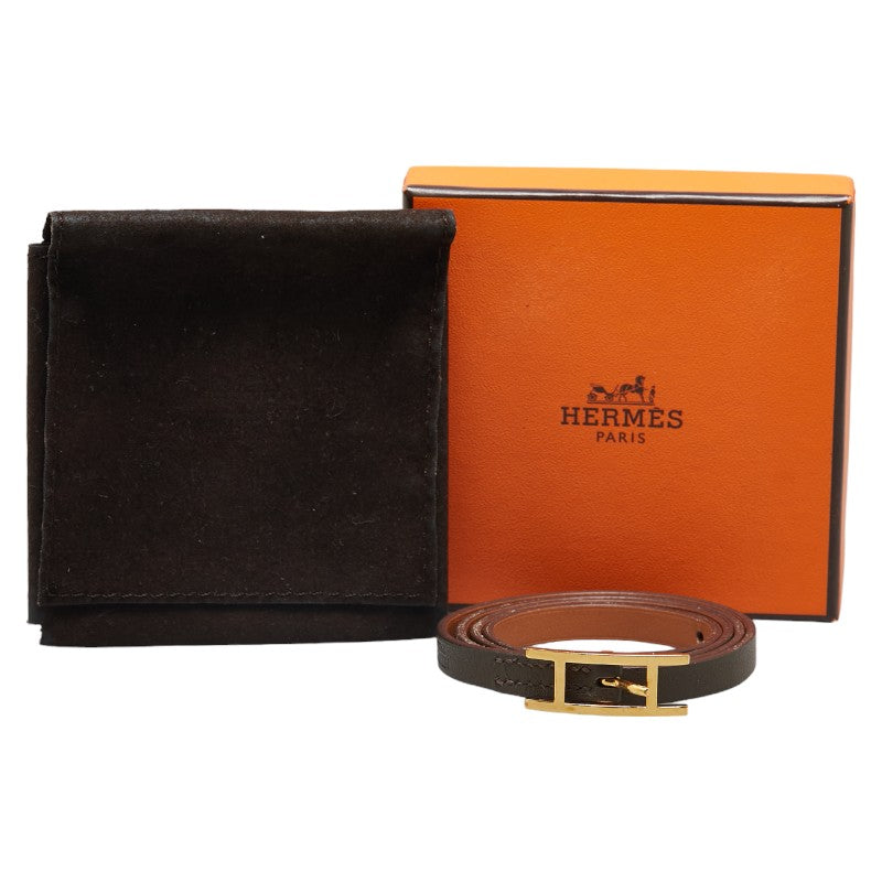 Hermes Leather Api3 Bracelet in Very Good Condition