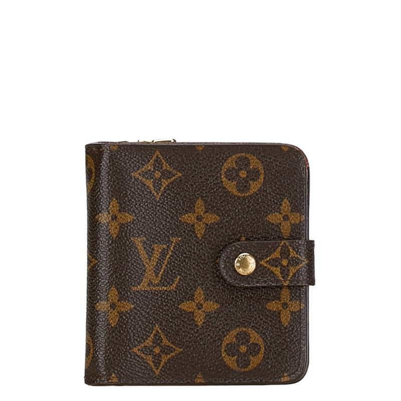 Louis Vuitton Monogram Compact Zip Bifold Wallet M61667 in Very Good Condition