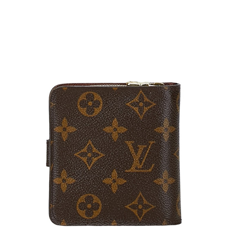 Louis Vuitton Monogram Compact Zip Bifold Wallet M61667 in Very Good Condition